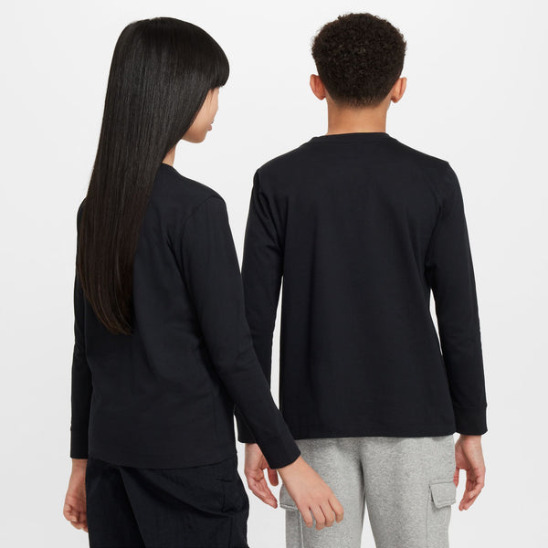 Nike - Boy - Club Long Sleeve Tee - Black