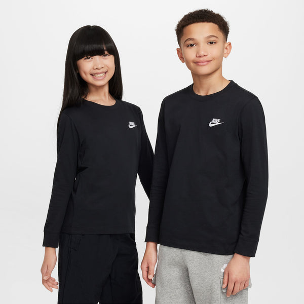 Nike - Boy - Club Long Sleeve Tee - Black