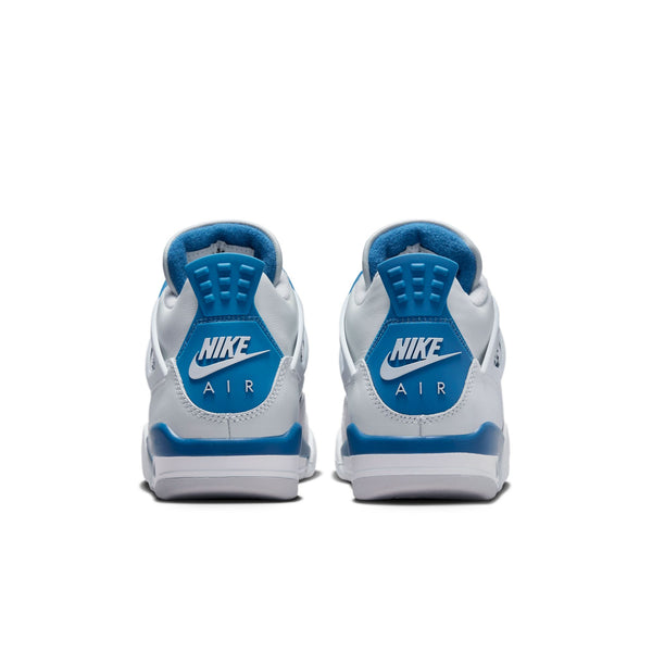 Air Jordan - Boy - GS Retro 4 - Off White/Military Blue/Grey