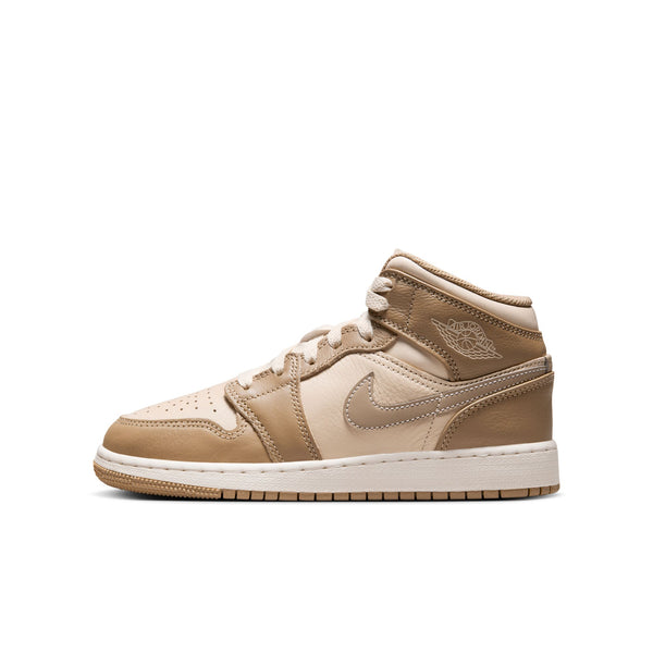 Jordan - Boy - GS Air Jordan 1 Mid BG - Brown/Khaki/Phantom