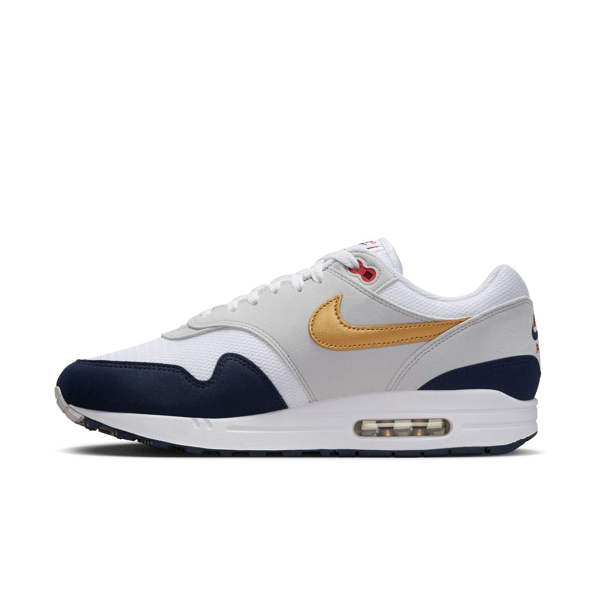 Nike - Men - Air Max 1 - Obsidian/Metallic Gold – Nohble