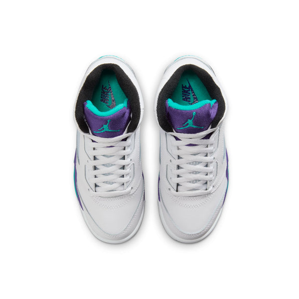 Jordan - Boy - PS Retro 5 OG - White/New Emerald/Grape Ice/Black