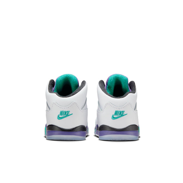 Jordan - Boy - TD Retro 5 OG - White/New Emerald/Grape Ice/Black