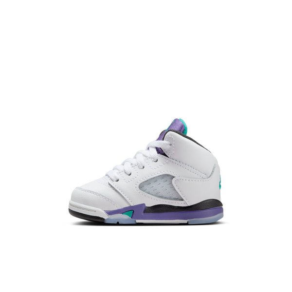 Jordan - Boy - TD Retro 5 OG - White/New Emerald/Grape Ice/Black