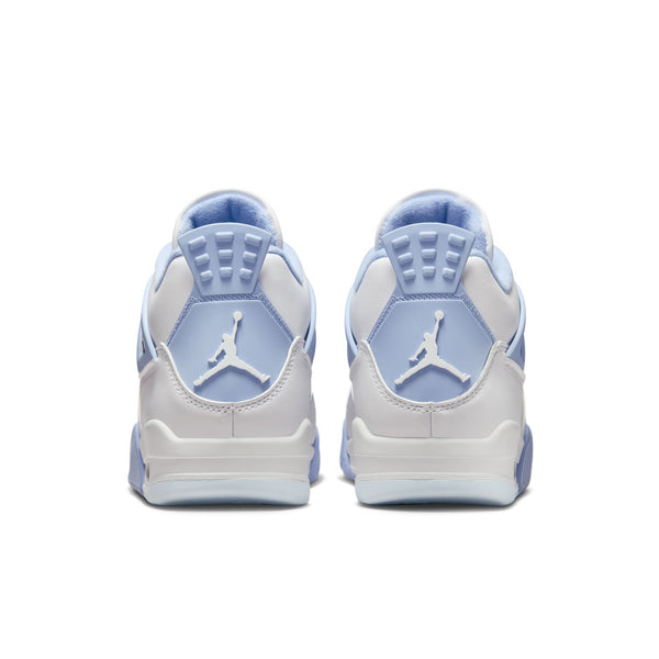 Jordan - Women - Retro 4 - White/Aluminum/Blue/Oil Green