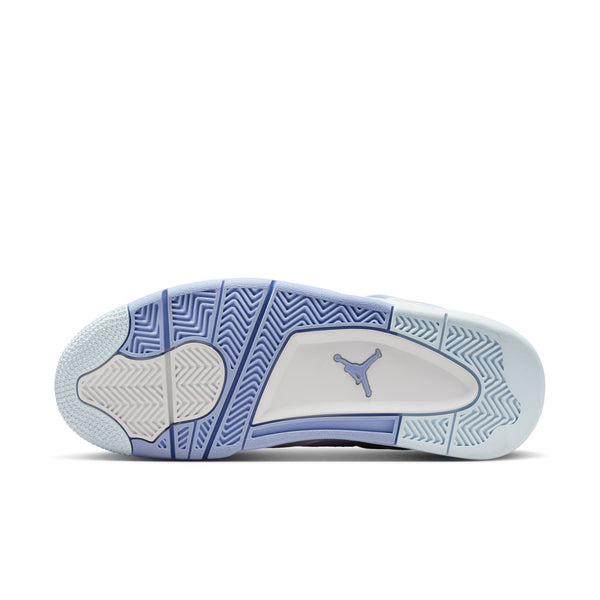 Jordan - Women - Retro 4 - White/Aluminum/Blue/Oil Green