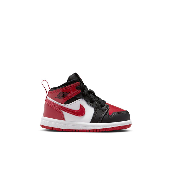 Jordan - Boy - TD Jordan 1 Mid SE - Black/Varsity Red/White