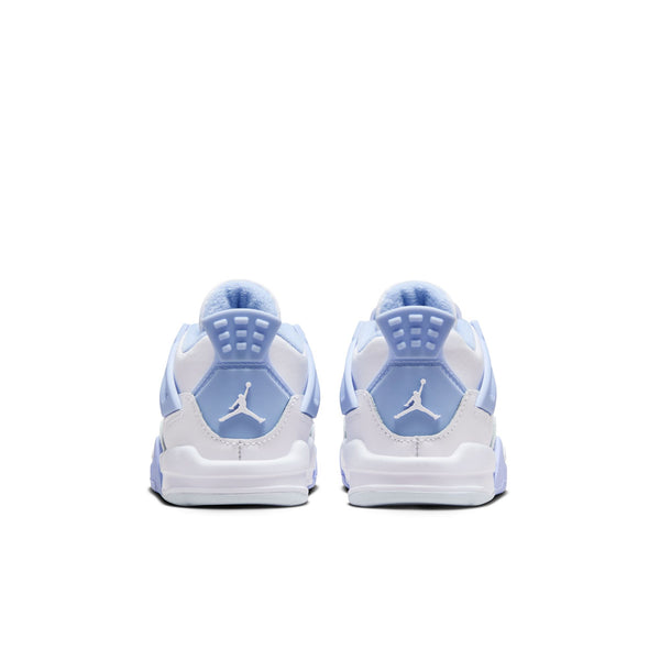 Jordan - Girl - TD Retro 4 - White/Aluminum/Blue/Oil Green