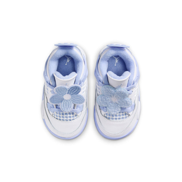 Jordan - Girl - TD Retro 4 - White/Aluminum/Blue/Oil Green