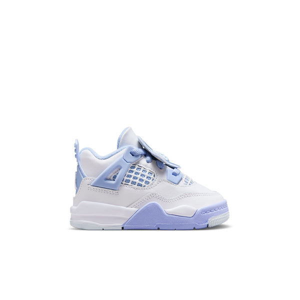Jordan - Girl - TD Retro 4 - White/Aluminum/Blue/Oil Green