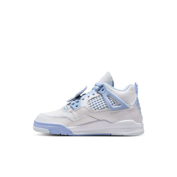 Jordan - Girl - PS Retro 4 - White/Aluminum/Blue/Oil Green