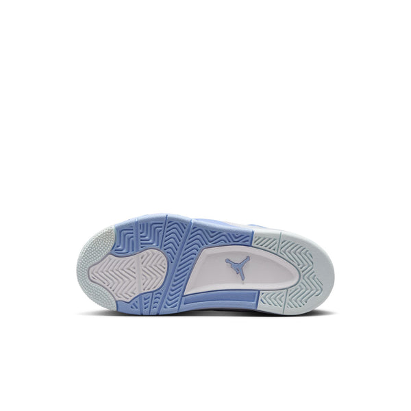 Jordan - Girl - PS Retro 4 - White/Aluminum/Blue/Oil Green