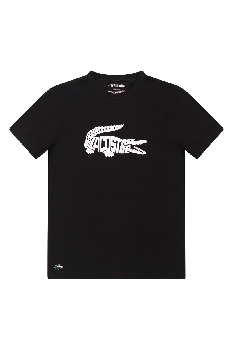 Lacoste - Men - Croc Name Tee - Black – Nohble