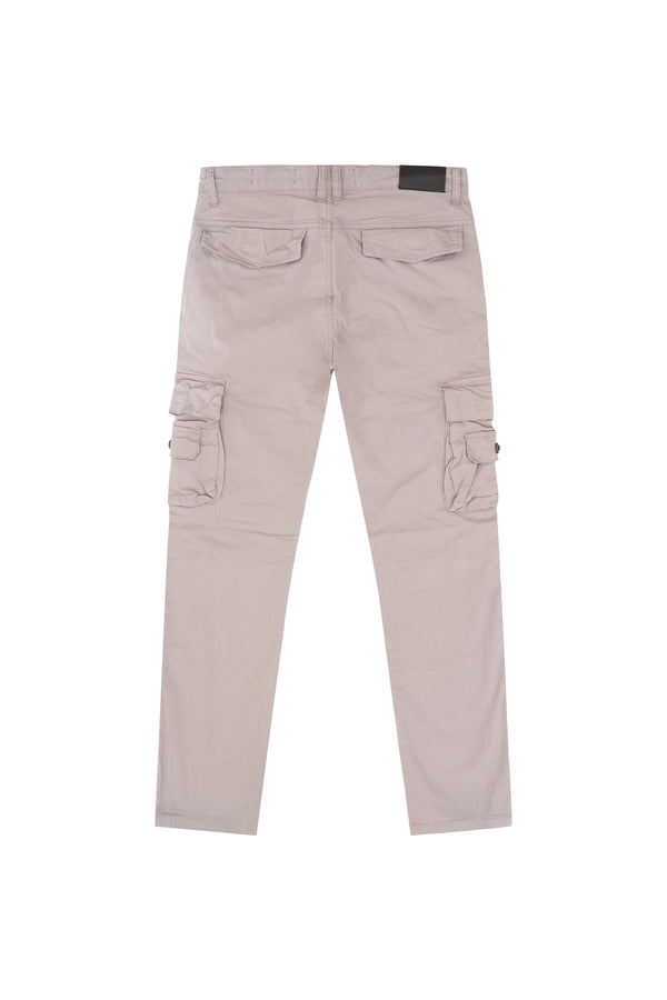 Nohble - Men - Ripstop Multi Pocket Cargo Pant - Grey