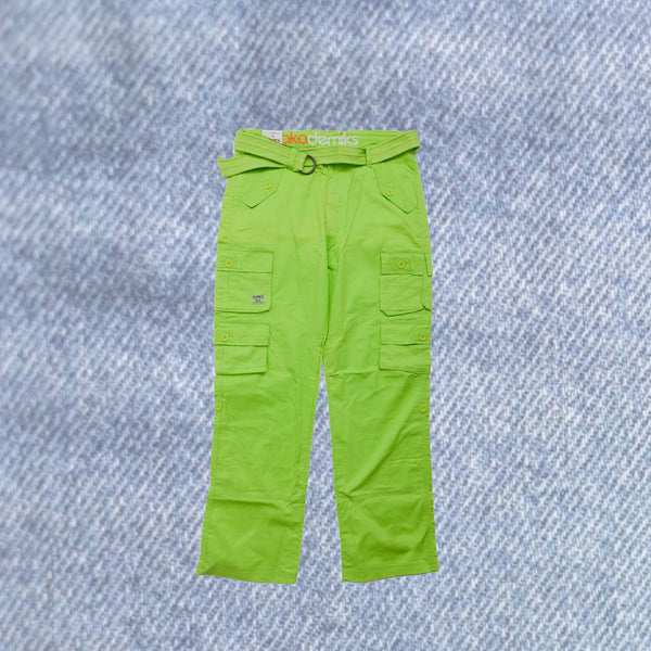 Vintage - Men - Akademiks Neon Cargo Pant - Lime