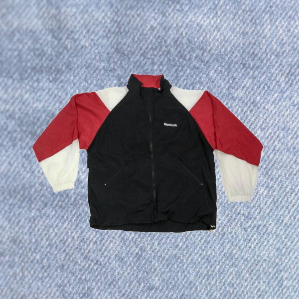 Vintage - Men - Reebok Windbreaker  - Black/Red/White