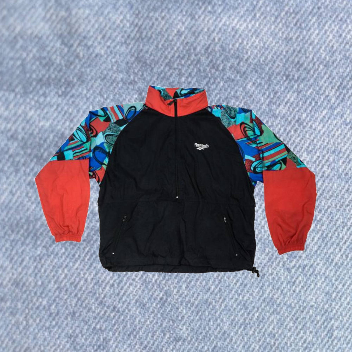 【REEBOK】 ★ Heritage Windbreaker ★ Unusex VTG 80s OLD SCHOOL REEBOK WINDBREAKER JACKET HIP HOP SKI