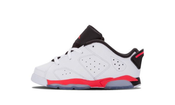 JORDAN - Boy - TD Retro 6 Low - White/Infrared/Black