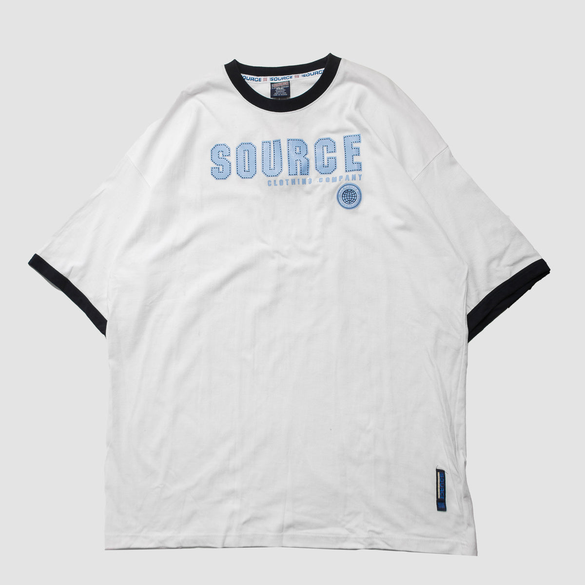 Vintage - Men - Source Graphic Ringer Tee - White/Blue – Nohble