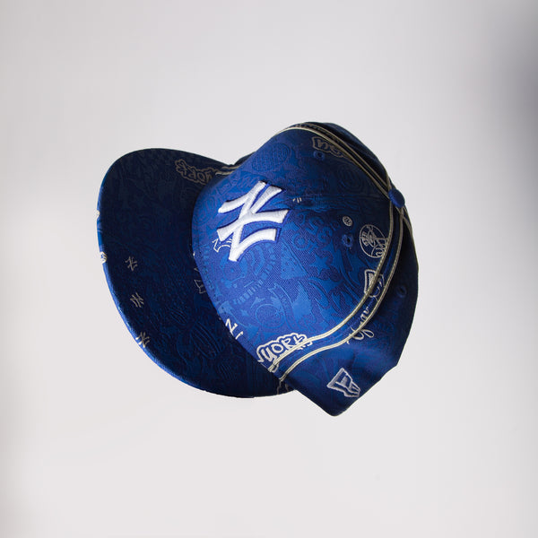 Vintage - Men - New Era AOP New York Yankees Fitted Cap Royal - Royal/Yellow
