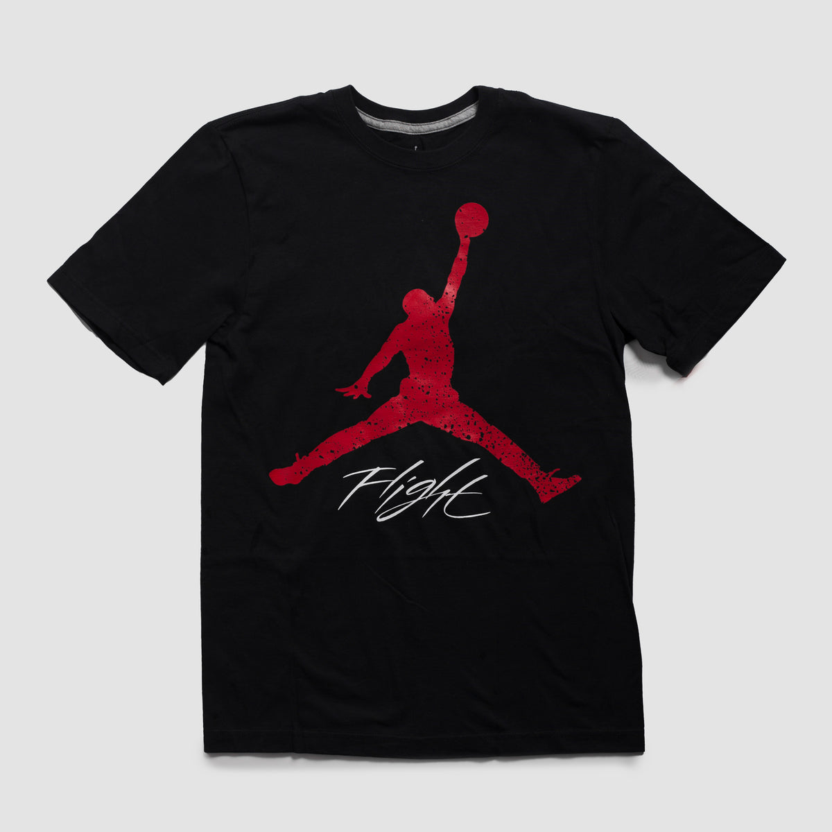 Vintage - Men - Jordan Logo Flight Graphic Tee - Black/Red/White 