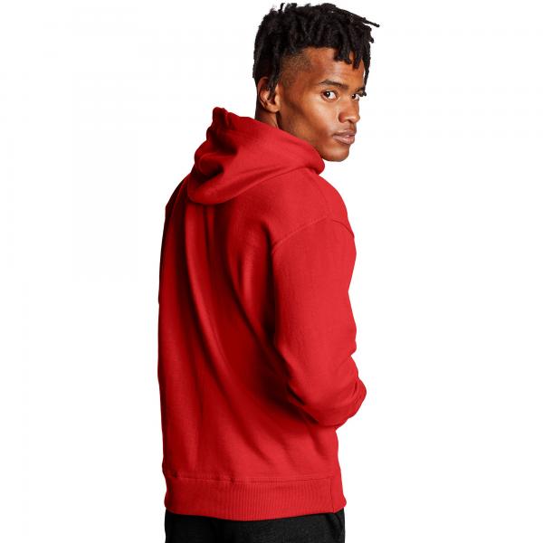 CHAMPION - Men - Powerblend Fleece Pullover Hoodie - Red