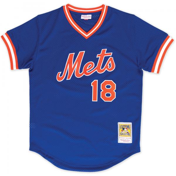 MITCHELL & NESS - Men - Darryl Strawberry Mets BP Jersey - Blue/Orange