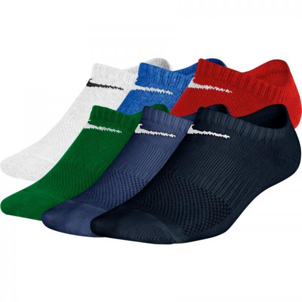 Nike - Accessories - Youth No-Show Socks (6 Pair) - Multi-Color