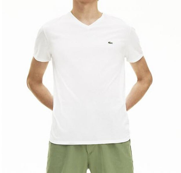 Lacoste - Men - V-Neck Tee - White