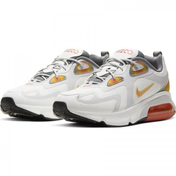 Nike - Men - Air Max 200 SE - Summit White/Vast Grey/Magma Orange