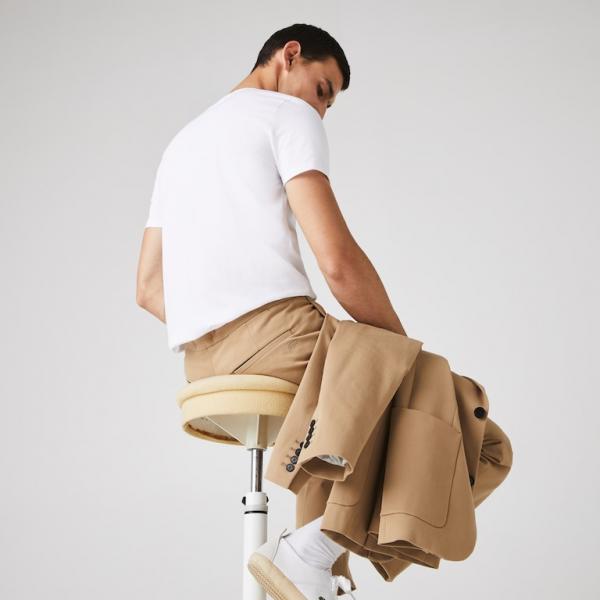 Lacoste - Men - Crewneck Tee - White