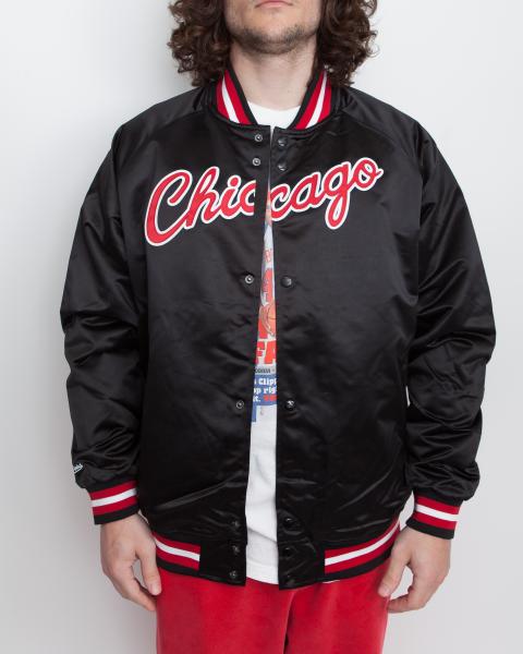 MITCHELL & NESS - Men - Chicago Bulls Satin Jacket - Black