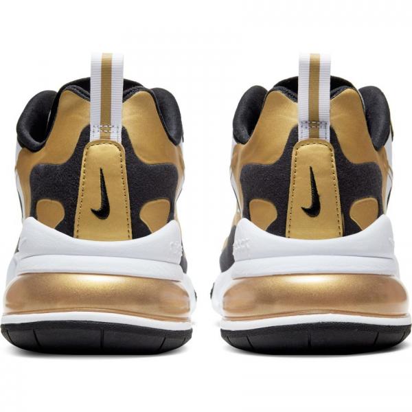 Nike - Men - Air Max 270 React - White/Metallic Gold/Black