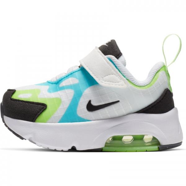 Nike - Boy - TD Air Max 200 SE - White/Black/Electric Green/Oracle Aqua