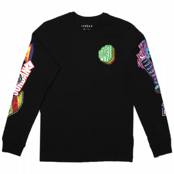 Jordan - Men - Photo Repeat Longsleeve Tee - Black
