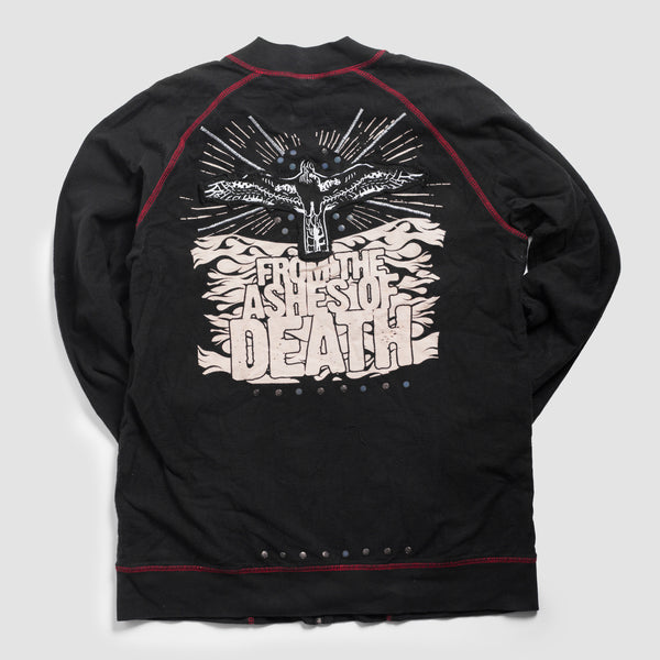 Vintage - Men - Blac Label Fullzip Crewneck - Black/White