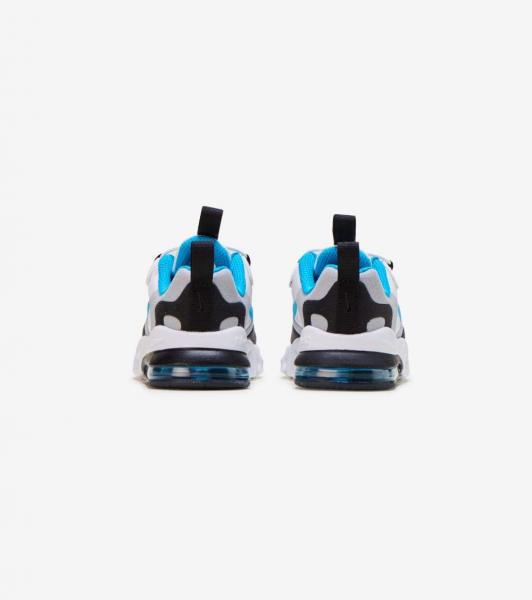 Nike - Boy - TD Air Max 270 React - White/Laser Blue/Wolf Grey