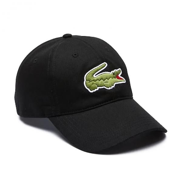 Lacoste - Accessories - Big Croc Dad Hat Brown Strap - Black