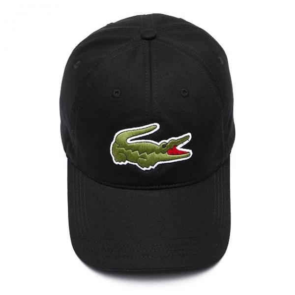 Lacoste - Accessories - Big Croc Dad Hat Brown Strap - Black