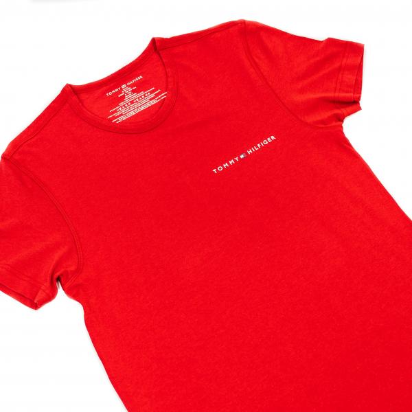 Tommy Hilfiger - Men - Basic Crew Logo Tee - Red