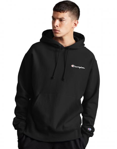 CHAMPION - Men - Reverse Weave Pullover Hoodie - Black