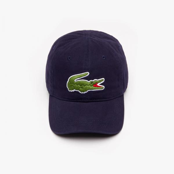 Lacoste - Men - Big Croc Dad Hat - Navy