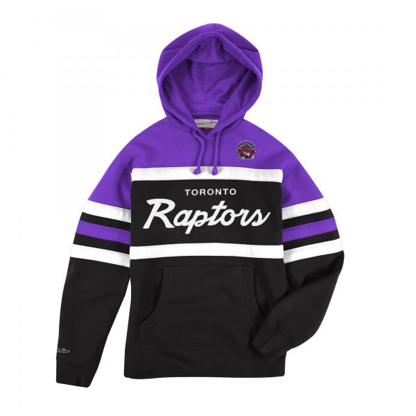 MITCHELL & NESS - Men - Toronto Raptors Head Coach Hoodie - Purple/Black