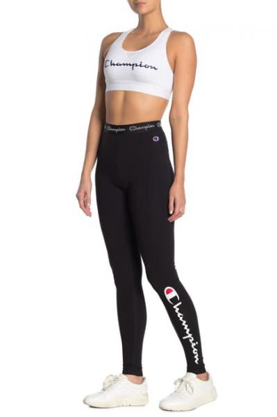 CHAMPION - Women - Script Logo Low Leg Leggings - Black