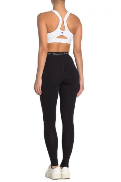 CHAMPION - Women - Script Logo Low Leg Leggings - Black