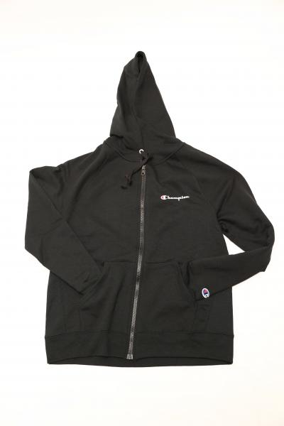 CHAMPION - Women - Powerblend Full Zip Hoodie - Black