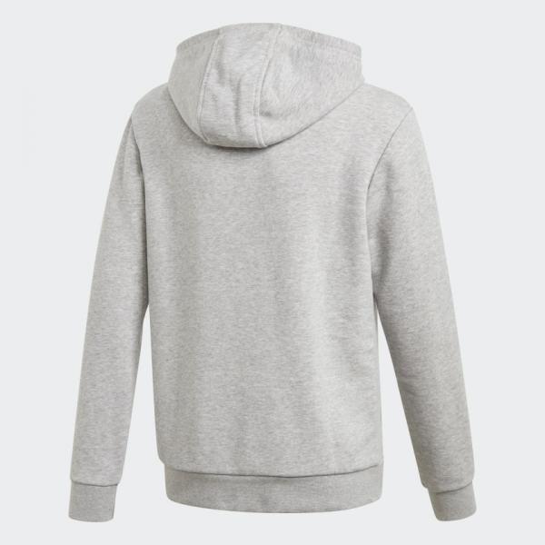 adidas - Boy - Trefoil Hoodie - Grey/White
