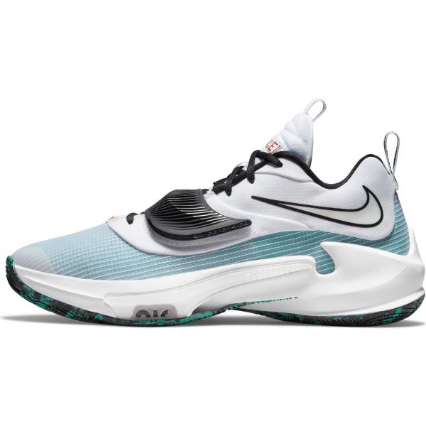 Nike - Men - Zoom Freak 3 - White/Black/Clear Emerald