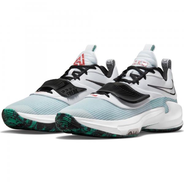 Nike - Men - Zoom Freak 3 - White/Black/Clear Emerald