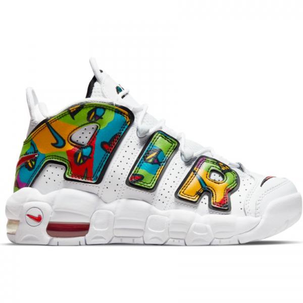 Nike - Boy - GS Air More Uptempo - White/University Red/Black